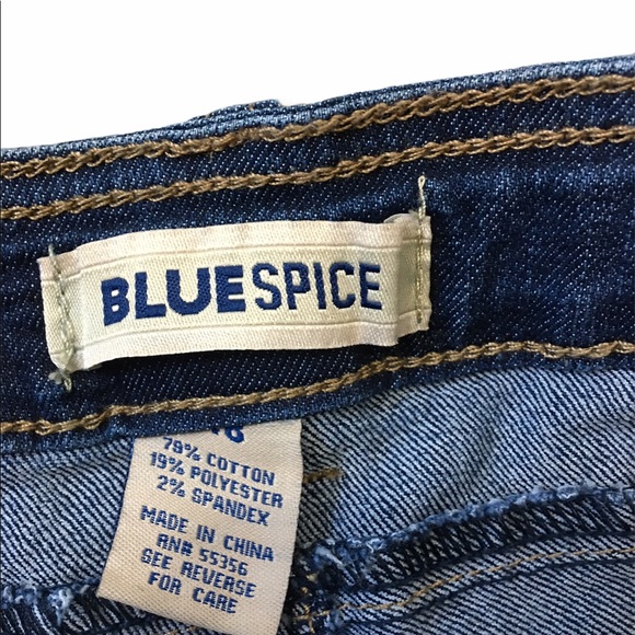 Blue Spice High Waist Denim Shorts Size 7/8 NWT - Picture 3 of 7